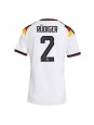 Deutschland Antonio Rudiger #2 Heimtrikot für Frauen WM 2026 Kurzarm Deutschland Antonio Rudiger #2 Heimtrikot für Frauen WM 2026 Kurzarm